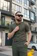 Поло мужское льняное Intruder Flax/Флекс повседневное летнее на кнопках прямое с коротким рукавом хаки/S - изображение 2