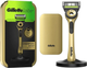 Станок Gillette Labs Champion Gold Edition із миючим елементом 5 лез (1 картридж + док-станція + дорожній кейс) - зображення 1