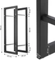 Стійка для камінних дров Kadax Creto сталева 90 x 29 x 40 см K6102  (5903699452455) - зображення 6