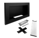 Біокамін BIOkominkiGMT 650х400 Slim чорний матовий (зі склом) - изображение 7