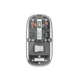 Миша бездротова безшумна WIWU WM105 Crystal Bluetooth + 2.4 ГГц, 5 кнопок, 2400 dpi, RGB-підсвітка Grey - изображение 1