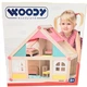 Drewniany domek dla lalek WoodyLand z akcesoriami 91328 (8591864913282) - obraz 1