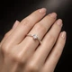 Серебряное кольцо с фианитом Комплимент 17 р - изображение 4