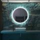 Зеркало Art-com круглое безрамное с подсветкой 750 мм с сенсорной кнопкой (с выключателем) (BRL D 10 750) - изображение 2