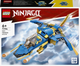 Zestaw klocków LEGO Ninjago Odrzutowiec ponaddźwiękowy Jay’a EVO 146 elementów (71784) - obraz 1