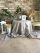 Бавовняна скатертина ручного фарбування VTILENE, Cold linen, 220х140 см - зображення 2