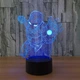 Светильник ночник декоративный ручной работы с пультом «Iron Man. Железный человек Марвел» 3D лампа с Led-подсветкой (7 цветов 4 режима) (3DP024) - изображение 1