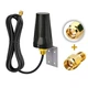 Внешняя антенна WiFi 4G 3G LTE универсальная 5dBi 698-5850MHz RP SMA Male папа 3 метра, корпусная всепогодная - изображение 1