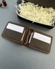 Зажим для купюр шоколадный из натуральной кожи (в подарочной упаковке) - изображение 2