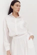 Біла сорочка з гумкою на поясі LiLove 410 L Shirt Pure - изображение 1