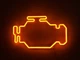 Неоновая вывеска Check engine 400x240 Оранжевый - изображение 1