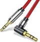 Кабель ESSAGER Monster 3.5mm to 3.5mm 90˚ Jack Audio Cable 1.5m Red (EYP35-WTA09) - изображение 2