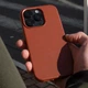 Чохол WAVE Premium Leather Edition Case with Magnetic Ring iPhone 12 Pro Max orange - зображення 3