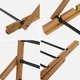 Suszarka do bielizny Kadax Ferrara ścienna 53 cm K11605 Brązowa (5906638313077) - obraz 5