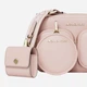 Сумка кросс-боди через плечо женская из натуральной кожи маленькая Michael Kors Jet Set Item 846410927 Розовая (1159857995) - изображение 5