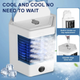 Мини-кондиционер Arctic Air Ultra Pro 2X с увлажнителем воздуха, Настольный портативный кондиционер 2X 57315/55 - изображение 4