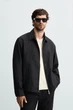 Куртка сорочка Zara льон чорний 8281/002/800 L - изображение 4