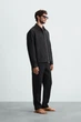 Куртка сорочка Zara льон чорний 8281/002/800 L - изображение 6