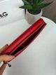 Женский кожаный кошелек клатч в коробке, качественный женский портмоне из натуральной кожи Красный - изображение 2