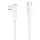 Кабель USB Remax RC-192a Type C to Type C 60W 90° Білий - зображення 1