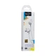 Проводные наушники 3.5mm Hoco M60 Perfect вакумные с микрофоном 1.2m White - изображение 2