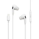 Дротові навушники Lightning Hoco M1 Pro вакуумні з мікрофоном 1.2m White - изображение 2