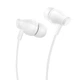 Проводные наушники 3.5mm Borofone BM61 Wanderer с микрофоном и вакуумными амбушюрами 1.2m White - изображение 1