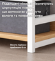 Книжковий стелаж Loft 80×30×112 см на 4 полиці G633AΩ White Oak - зображення 4