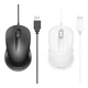 Дротова оптична USB Мишка Borofone BG4 чутливість 1000DPI 1.5m Чорний - зображення 2
