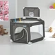 Дитячий манеж Bambi MR 1340-G (баскетбольне кільце, на застібці, дві ручки) сірий - изображение 2