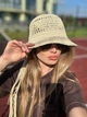 Капелюх панама жіноча з невеликим полем One size світло-бежева - изображение 4