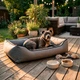 Уличная лежанка для больших собак BOSYAK Outdoor Waterproof 110x85 Серая (20-35 кг) - изображение 1