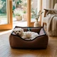 Уличная лежанка для маленьких собак BOSYAK Outdoor Waterproof 50x45 Коричневая (4-6 кг) - изображение 2
