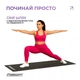 Килимок для йоги та фітнесу EasyFit EVA 3 мм 183х61 см чорний з ременем для тренувань - зображення 2