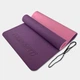 Коврик для йоги и пилатеса EasyFit TPE двухслойный экологичный нескользящий 6 мм 183х61 фиолетово розовый - изображение 1