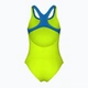 Купальник слитный для девочек Arena Logo Swimsuit Swim Pro (UPF 50+) 128 см Салатово-голубой (010287-880-128) - изображение 3