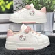Кросівки дитячі для дівчинки Ok Shoes білі з рожевим еко-шкіра демісезонні 35р (20,5 см) 7173 - зображення 2