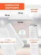 Коврик для сушки посуды защитный рельефный и антискользящий VMHouse сушилка подкладка для кухни под посуду 30 х 40 см силиконовый прозрачный (0106-0004) - изображение 3