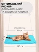 Лежанка для кота оконная VMHouse лежачок гамак для кошки спальное место на присосках голубой (0014-0003) - изображение 2