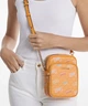 Сумка Michael Kors Jet Set Medium Embellished Logo Chain Crossbody Bag Pop Orange with multicolor - изображение 2