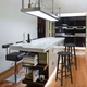 Комплект барних стільців Costway Eugad Black Marble 2 шт до 100 кг - зображення 5