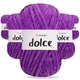 Упаковка YarnArt Dolce, Фиолет №788, 5шт - 5 мотков по 100 г 120 м, плюшевая пряжа для игрушек, пледов и аксессуаров, 100% микрополиэстер - изображение 1