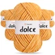Упаковка YarnArt Dolce, Абрикосовий №855, 5шт - 5 мотків по 100 г 120 м, плюшева пряжа для іграшок, пледів і аксесуарів, 100% мікрополіестер - зображення 1