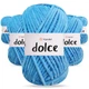 Упаковка YarnArt Dolce, Темно-бирюзовый №758, 5шт - 5 мотков по 100 г 120 м, плюшевая пряжа для игрушек, пледов и аксессуаров, 100% микрополиэстер - изображение 1