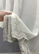 Тюль VR-Textil 1819т Креп з вишивкою і люрексом Молочний з сірим 200х270 см (42-1115) - зображення 5