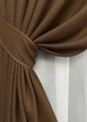 Комплект готовых штор VR-Textil Лен Мешковина № 1922ш Коричневый 150х270 см 2 шт (33-0988) - изображение 5