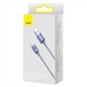 Кабель Baseus Crystal Shine Series Cable USB to Type-C 100W 1.2m CAJY000405 Purple - зображення 5