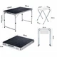 Раскладной стол чемодан с 4 стульями для пикника, рыбалки Folding Table 120 х 60 х 70 см (MH-5309S) Черный - изображение 4