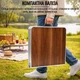 Розкладний стіл валіза з 4 стільцями для пікніка, риболовлі Folding Table 120 х 60 х 70 см (MH-5309S) Коричневий - зображення 7