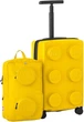 Набір LEGO ручна поклажа та рюкзак, колеса спінер, кодовий замок TSA, жовтого кольору - зображення 1